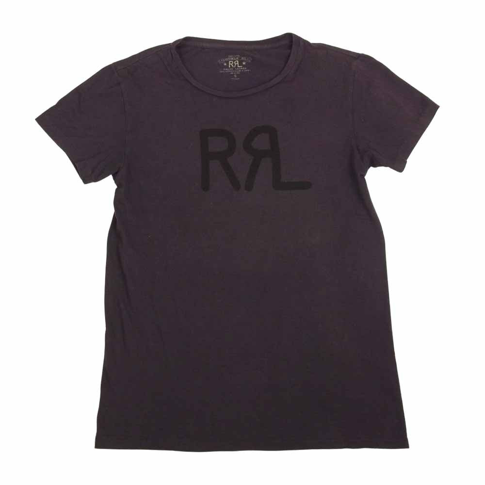 RRL ダブルアールエル ロゴ プリント 半袖 Tシャツ パープル系 S【中古】