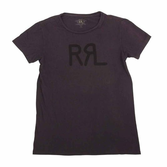 RRL ダブルアールエル ロゴ プリント 半袖 Tシャツ パープル系 S【中古】