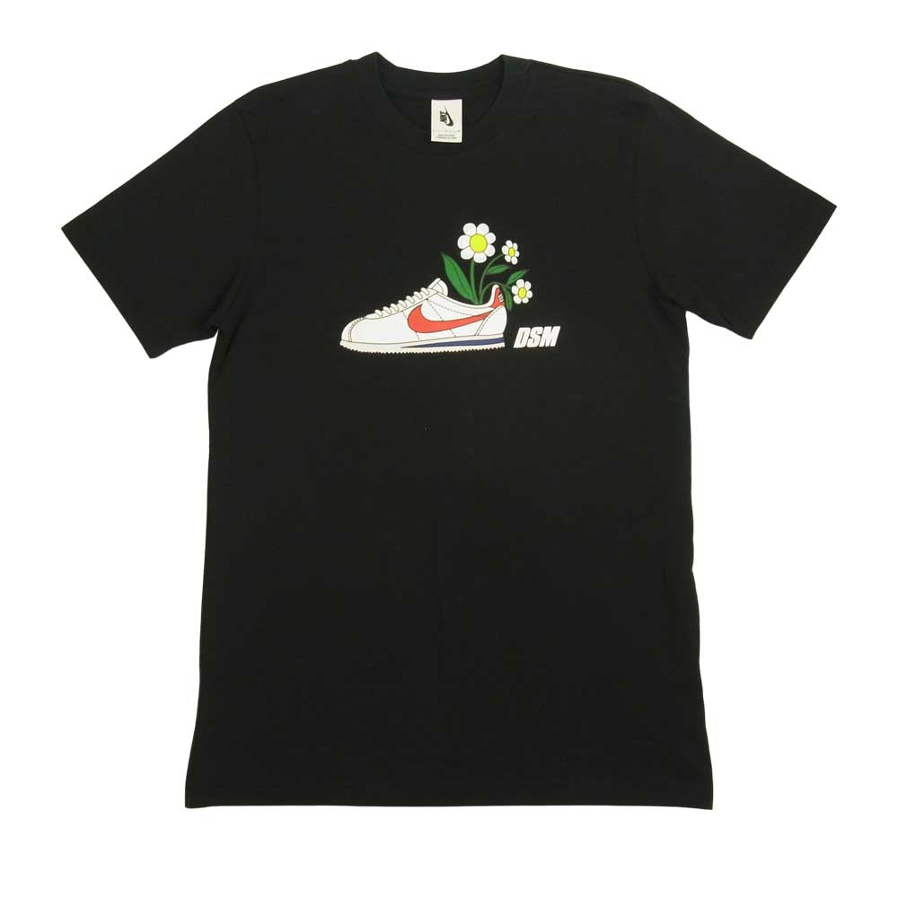 NIKE ナイキ LAB x DOVER STREET MARKET TEE BLACK CORTEZ FLOWER DSM AT1769-010 ラボ ドーバーストリートマーケット 半袖 Tシャツ ブラック系 S【中古】