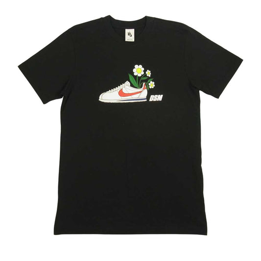 NIKE ナイキ LAB x DOVER STREET MARKET TEE BLACK CORTEZ FLOWER DSM AT1769-010 ラボ ドーバーストリートマーケット 半袖 Tシャツ ブラック系 S【中古】