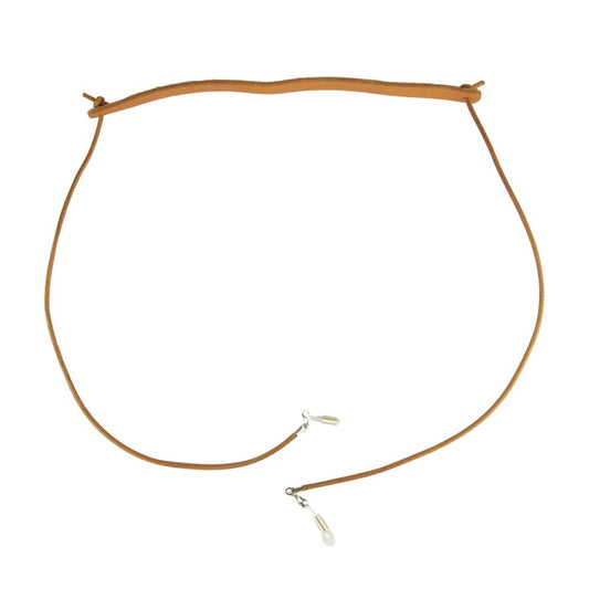 Hender Scheme エンダースキーマ bs-rc-rc ヌメ革 レザー グラスコード アイウェア 眼鏡ホルダー ストラップ ライトブラウン系【美品】【中古】