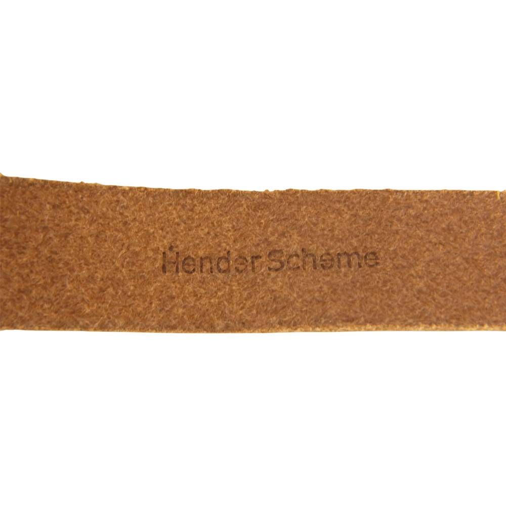 Hender Scheme エンダースキーマ bs-rc-rc ヌメ革 レザー グラスコード アイウェア 眼鏡ホルダー ストラップ ライトブラウン系【美品】【中古】