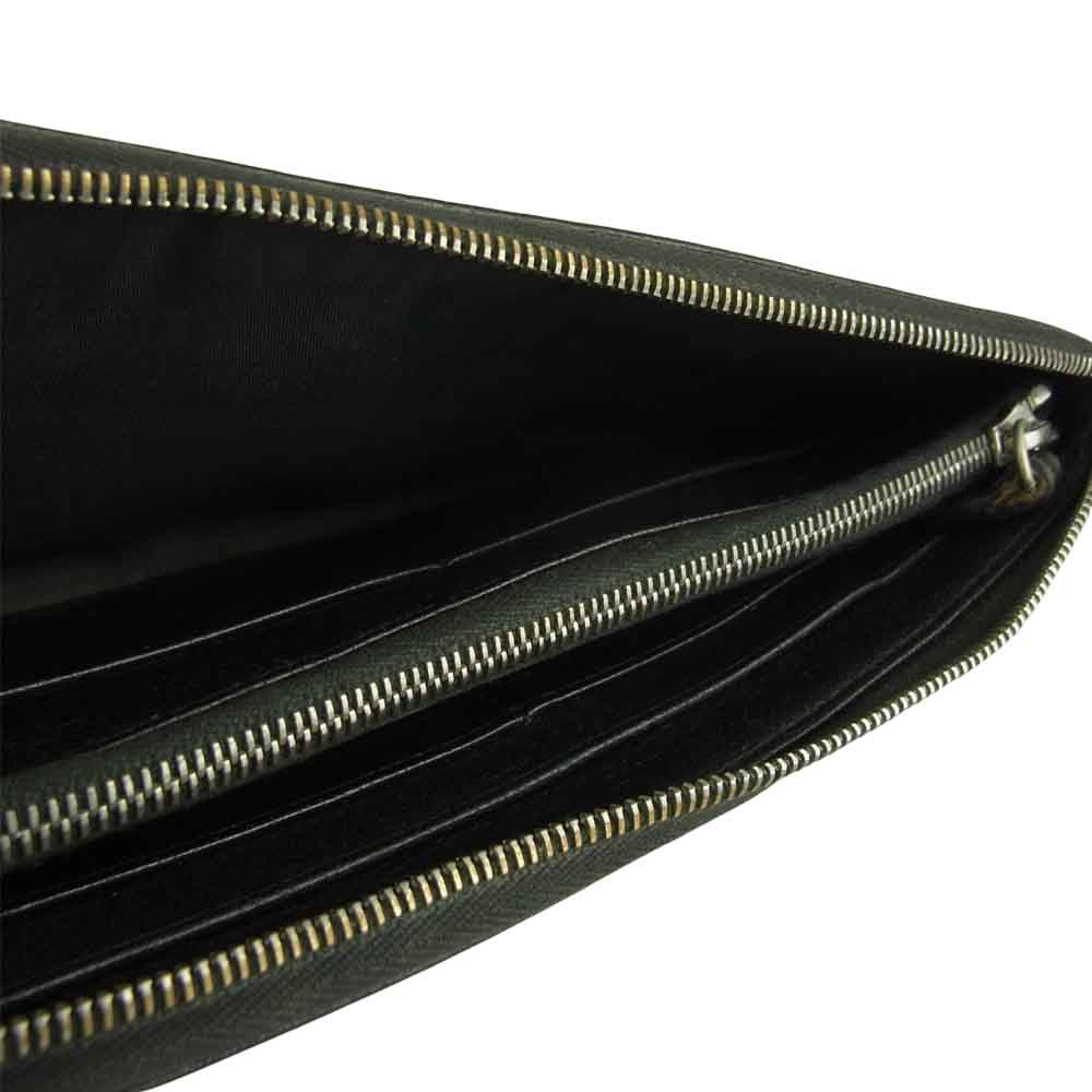 JIL SANDER ジルサンダー L字ファスナー ロゴ レザー ロング