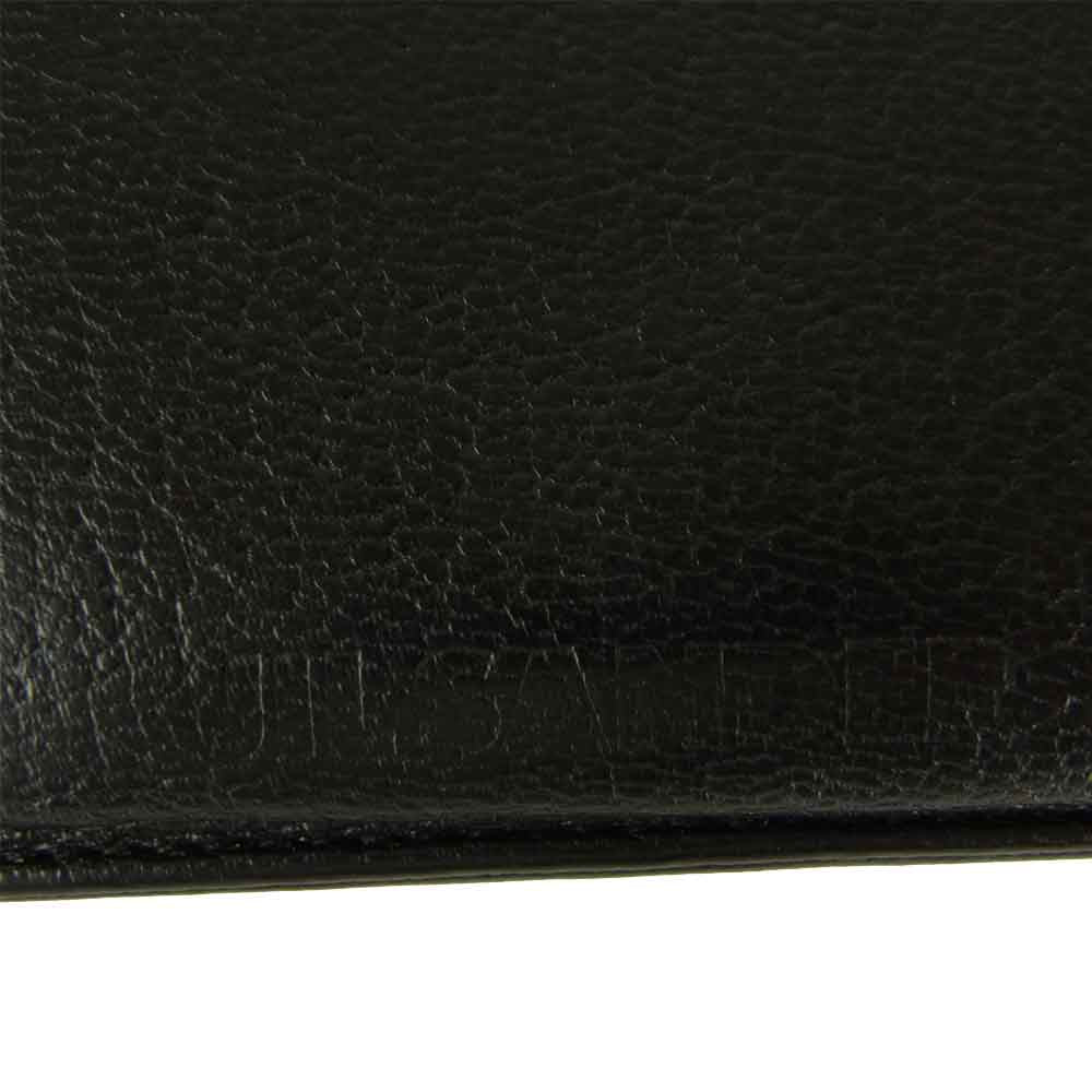 JIL SANDER ジルサンダー L字ファスナー ロゴ レザー ロング ウォレット 長財布 ブラック系【中古】