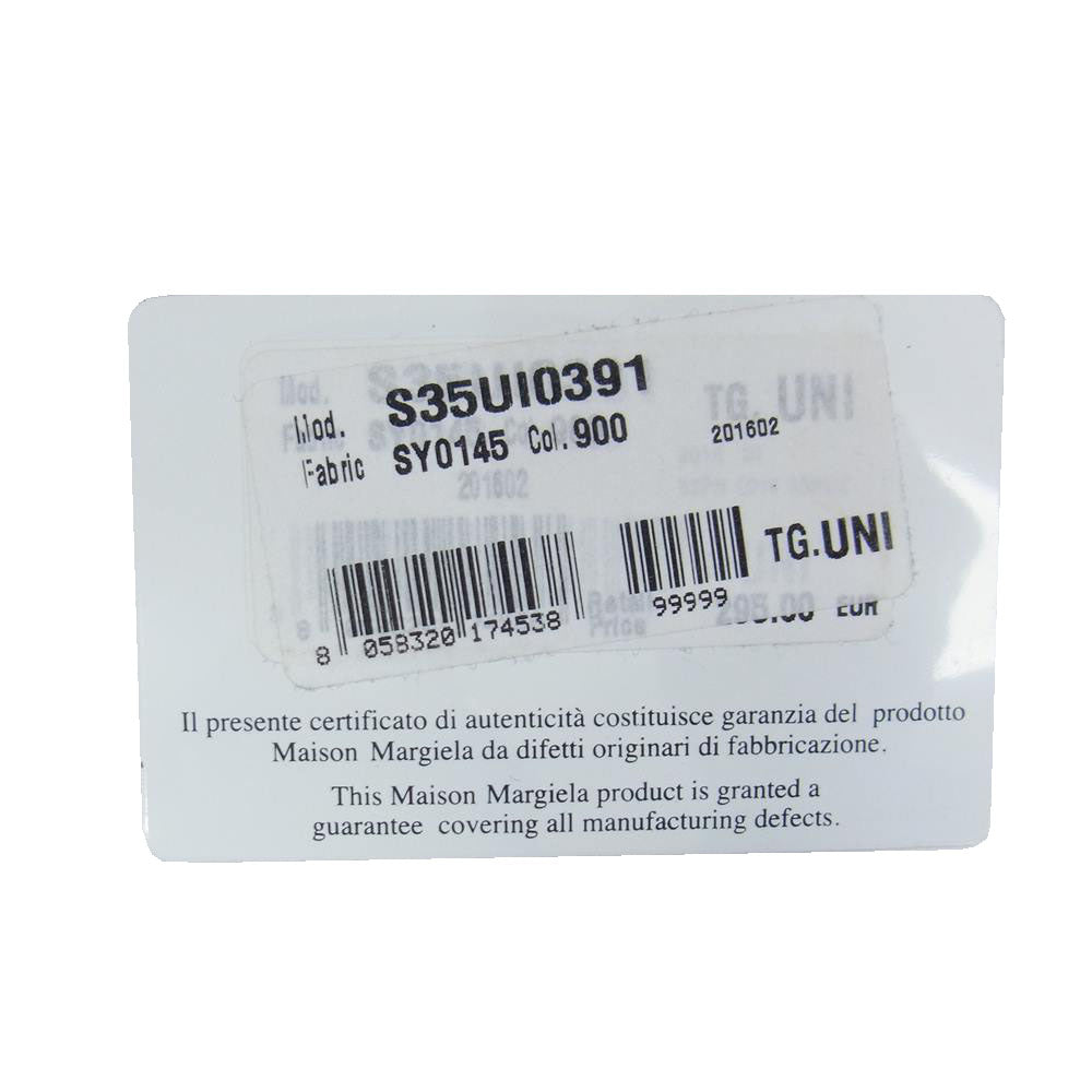 MAISON MARGIELA メゾンマルジェラ S35UI0391 四つタグ レザー 2つ折り 財布 ウォレット ブラック系【中古】