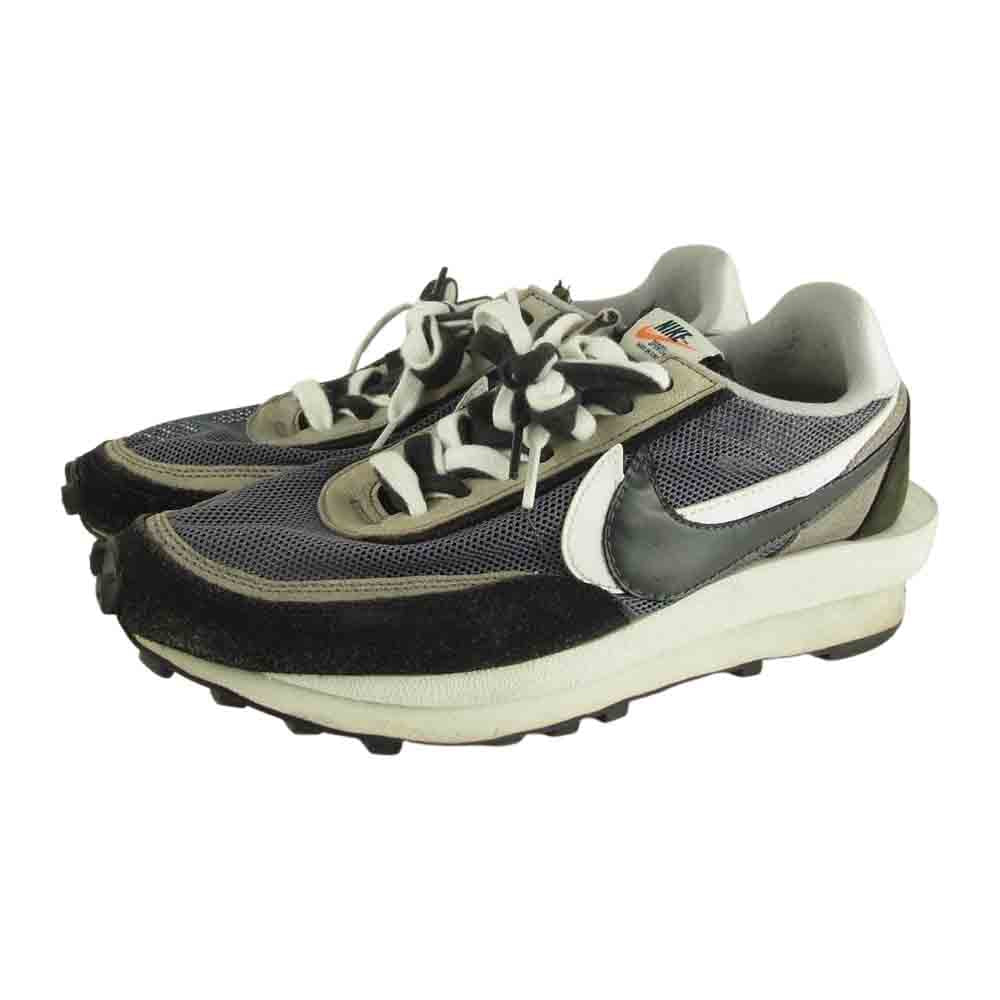 NIKE ナイキ BV0073-001 × SACAI サカイ LD WAFFLE ワッフル ローカットスニーカー ブラック系 26㎝【中古】