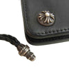 CHROME HEARTS クロムハーツ（原本無） 2ZIP STRAP 2ジップ ストラップ レザー ウォレット ブラック系【中古】