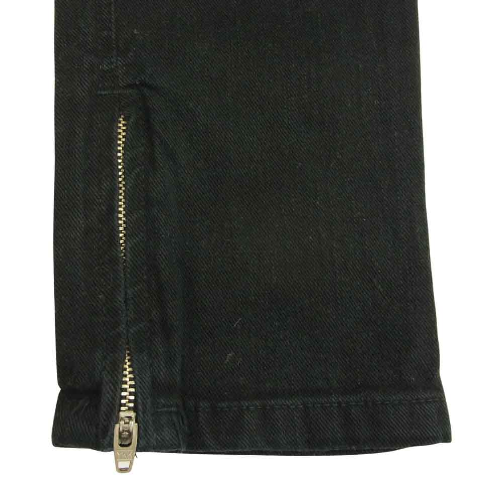 スビ SUP SKINNY ZIP 裾ジップ スキニー パンツ ダークネイビー系 26【中古】