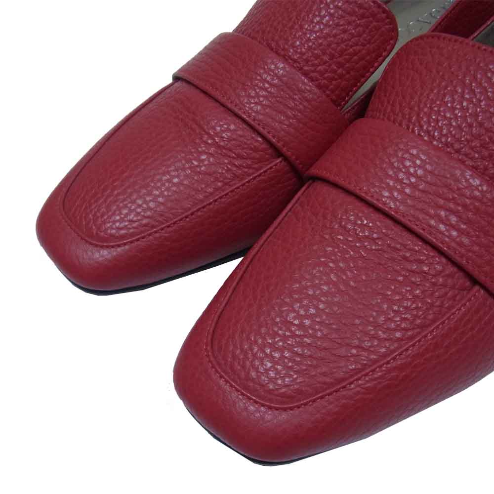 ブランベール レザー ローファー 日本製 レッド系 36.5【極上美品】【中古】
