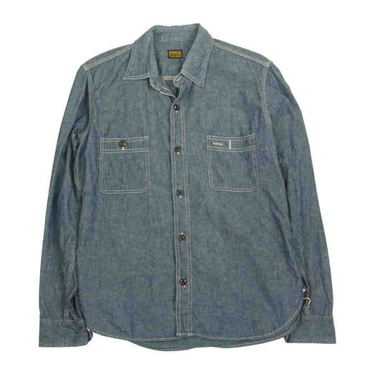 TENDERLOIN テンダーロイン T-CHAMBRAY シャンブレー シャツ インディゴブルー系 S【中古】