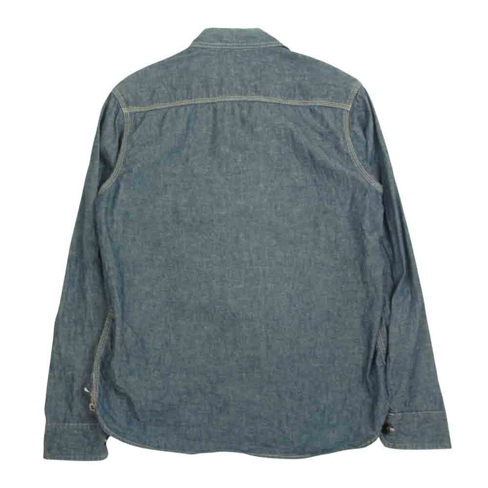 TENDERLOIN テンダーロイン T-CHAMBRAY シャンブレー シャツ インディゴブルー系 S【中古】