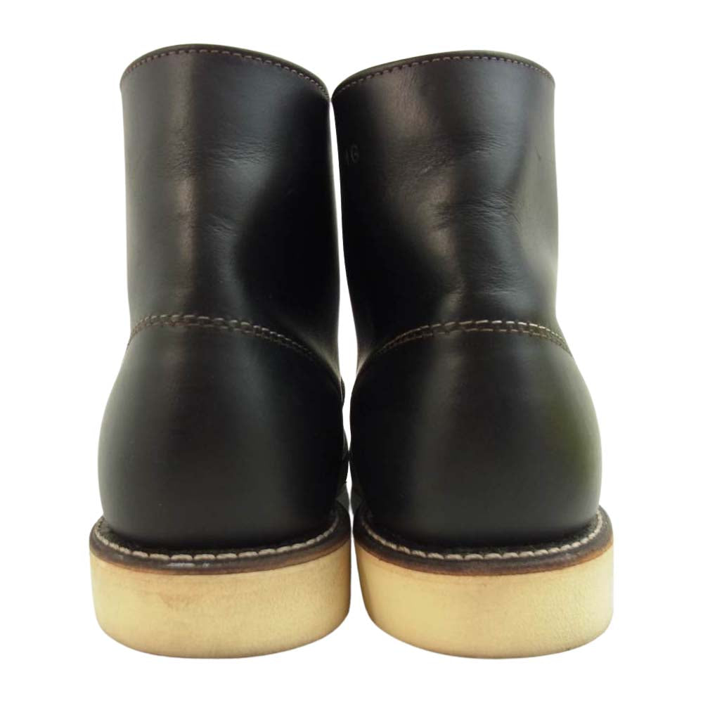 RED WING レッドウィング 9870 IRISH SETTER 6 ROUND クラシック ラウンド プレーン トウ ブラック クロンダイク 茶芯 ブーツ ブラック系 26cm【中古】