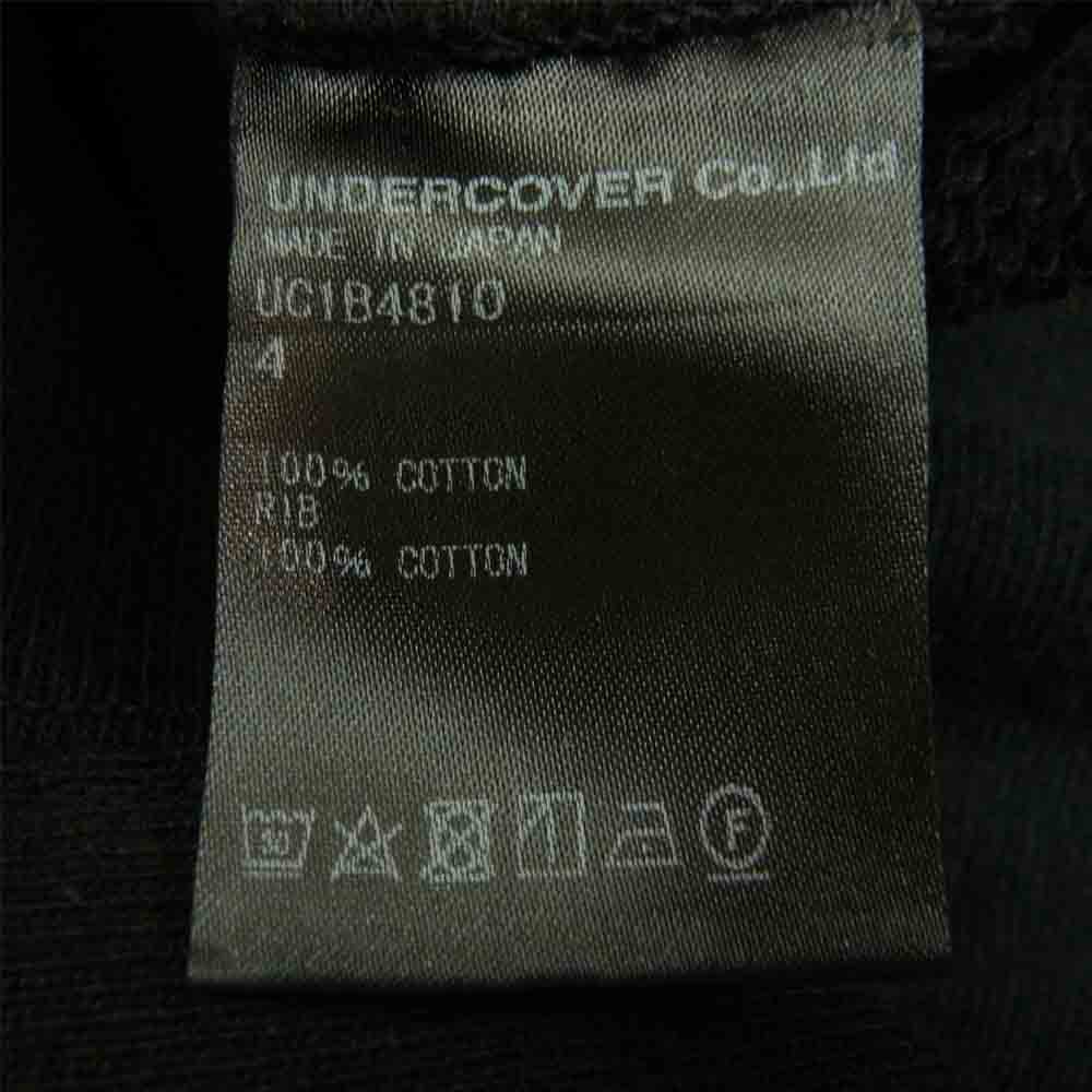 UNDERCOVER アンダーカバー 22SS UB1B4810 ONCE IN A LIFETIME Vネック オーバーサイズ スウェット ブラック系 4【美品】【中古】