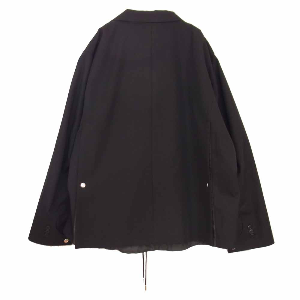 タム 21AW 21A0002 ROUGH JKT 2WAY ライダース ジャケット ブラック系 サイズ表記無【美品】【中古】