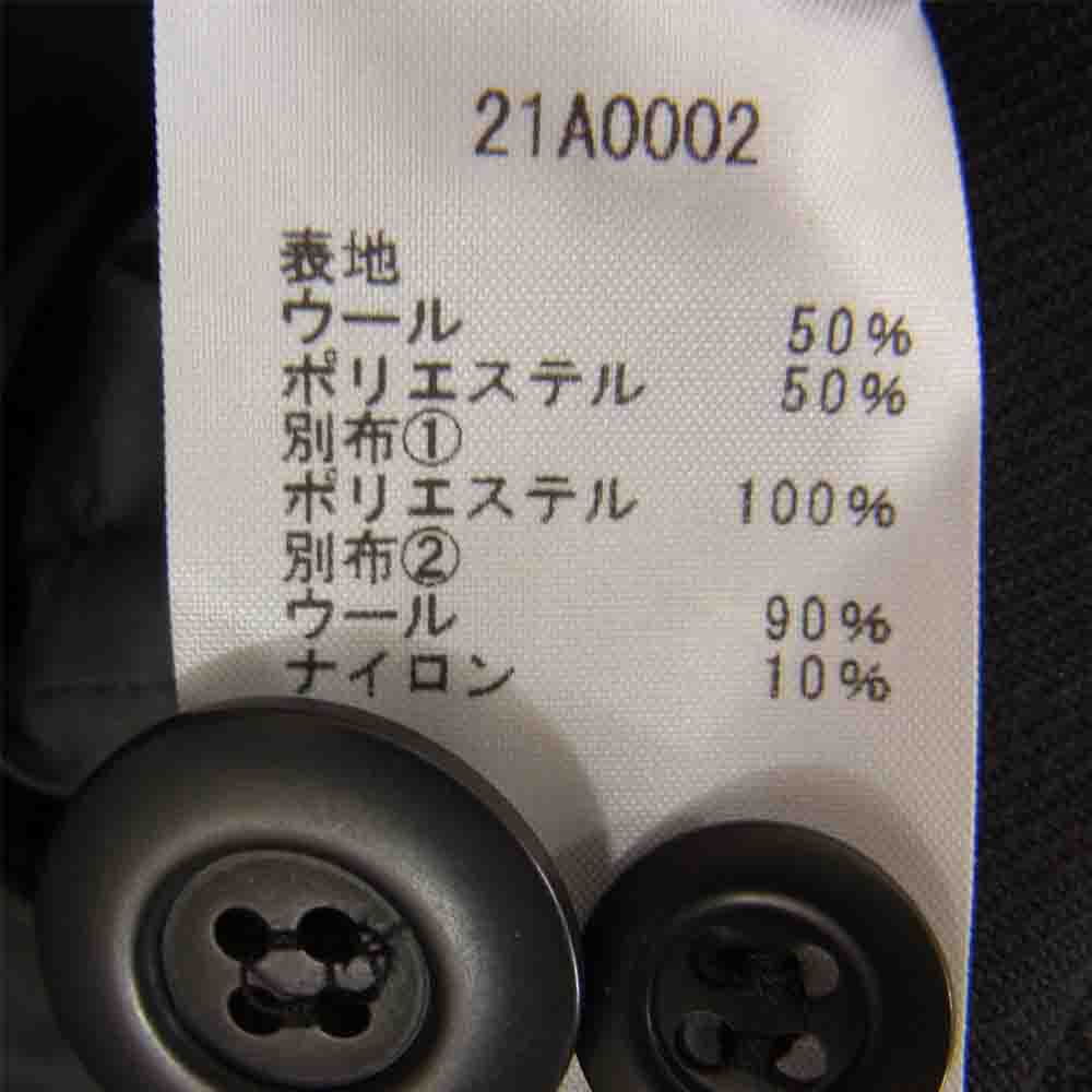 タム 21AW 21A0002 ROUGH JKT 2WAY ライダース ジャケット ブラック系 サイズ表記無【美品】【中古】
