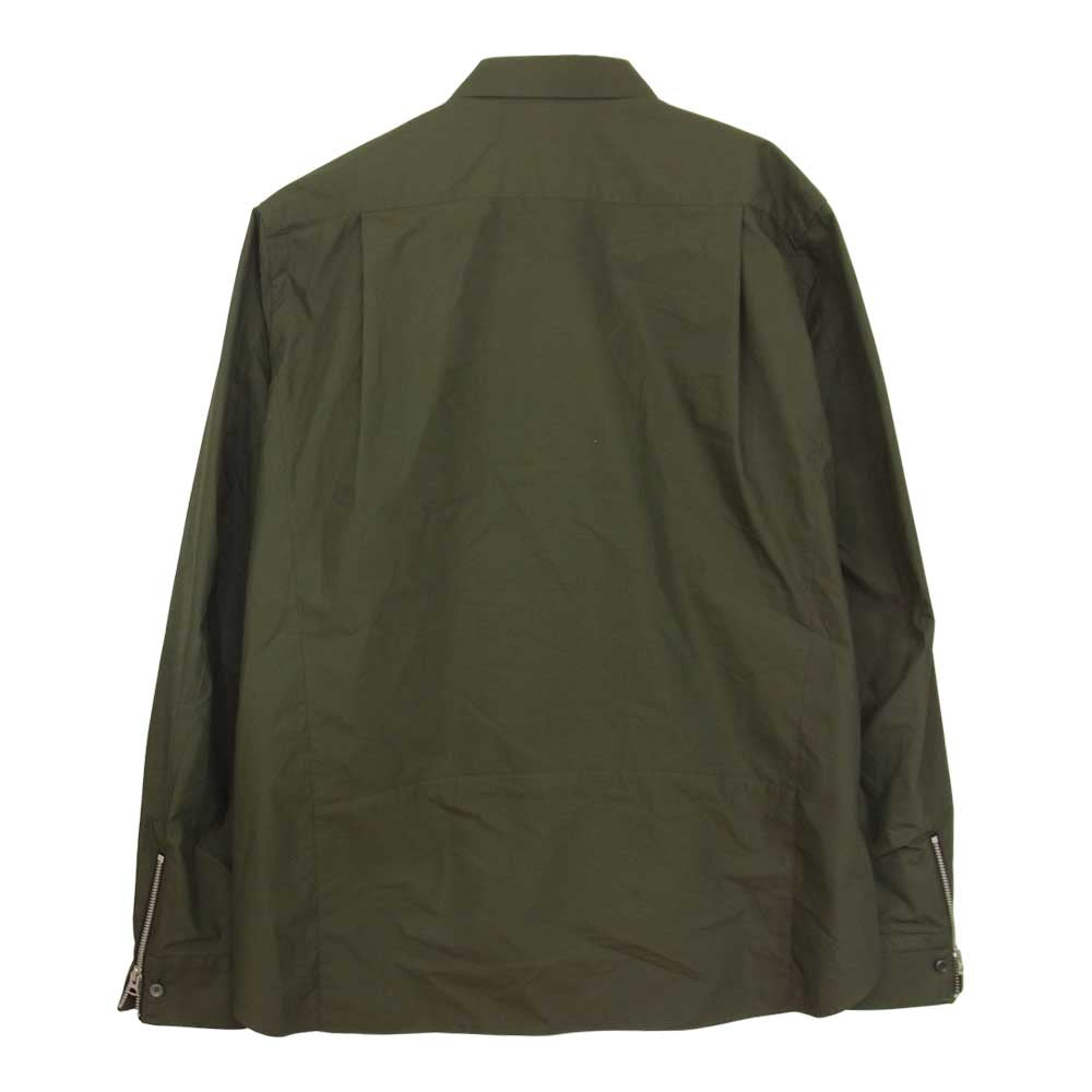 Sacai サカイ 22SS 22-02724M Cotton Weather Shirt コットン ウェザー シャツ カーキ系 4【美品】【中古】