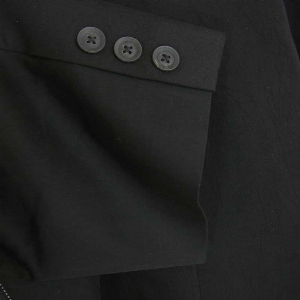 Yohji Yamamoto ヨウジヤマモト POUR HOMME プールオム 19SS HH-J34-201 キュプラ ZIP 釦 ジャケット ブラック系 3【中古】