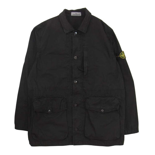 STONE ISLAND ストーンアイランド 7615439WN 国内正規品 GARMENT DYED SHIRT JACKET ガーメントダイ シャツ ジャケット ブラック系 XXL【中古】
