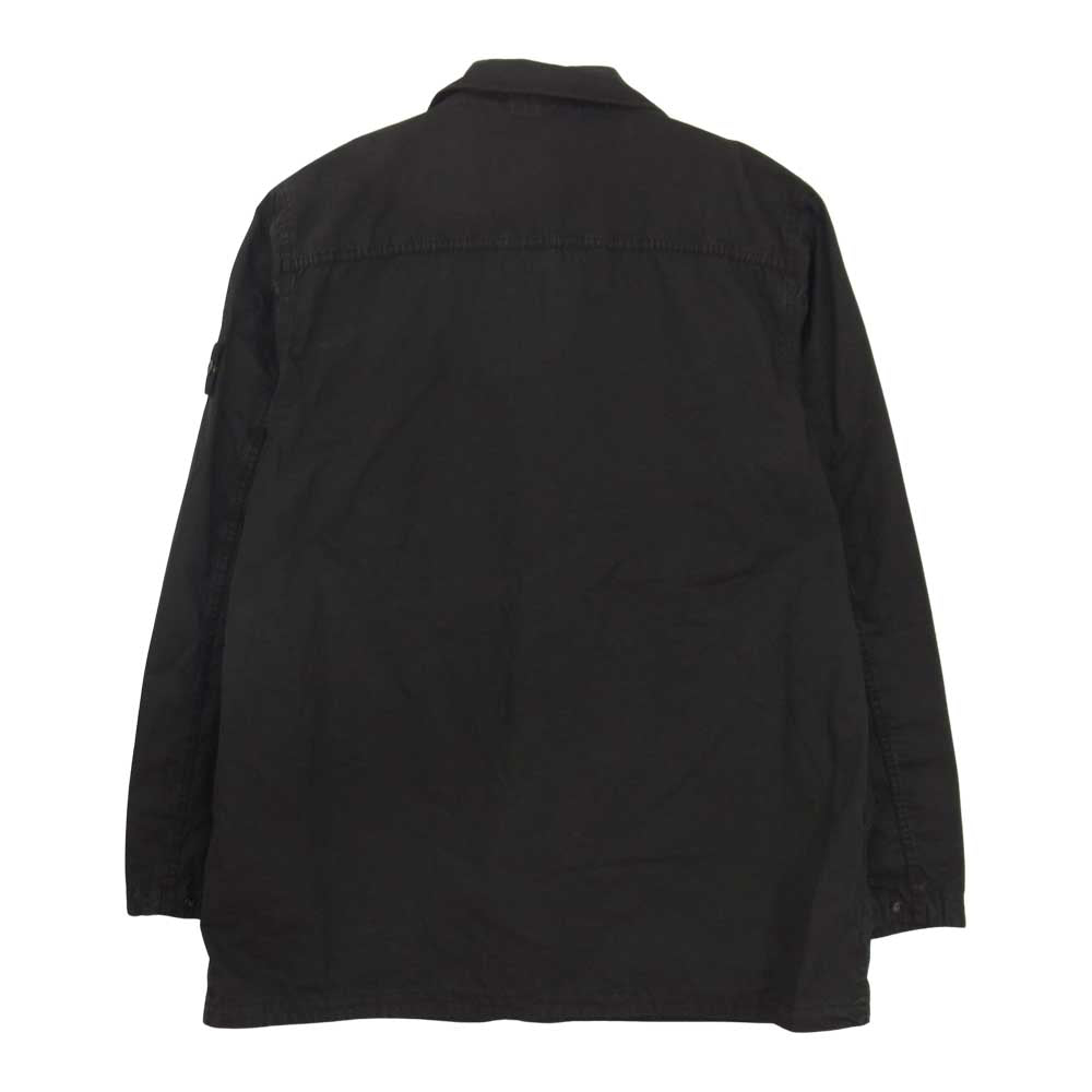 STONE ISLAND ストーンアイランド 7615439WN 国内正規品 GARMENT DYED SHIRT JACKET ガーメントダイ シャツ ジャケット ブラック系 XXL【中古】