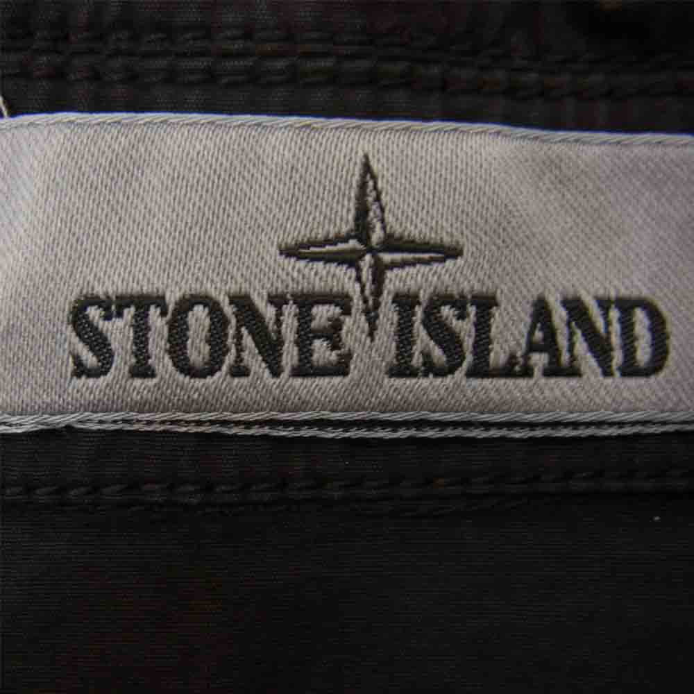 STONE ISLAND ストーンアイランド 7615439WN 国内正規品 GARMENT DYED SHIRT JACKET ガーメントダイ シャツ ジャケット ブラック系 XXL【中古】