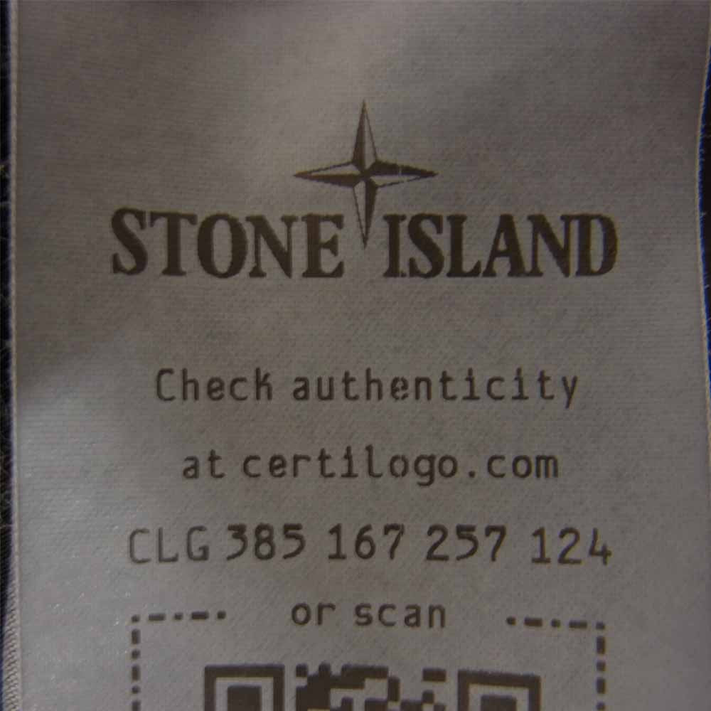STONE ISLAND ストーンアイランド 7615439WN 国内正規品 GARMENT DYED SHIRT JACKET ガーメントダイ シャツ ジャケット ブラック系 XXL【中古】