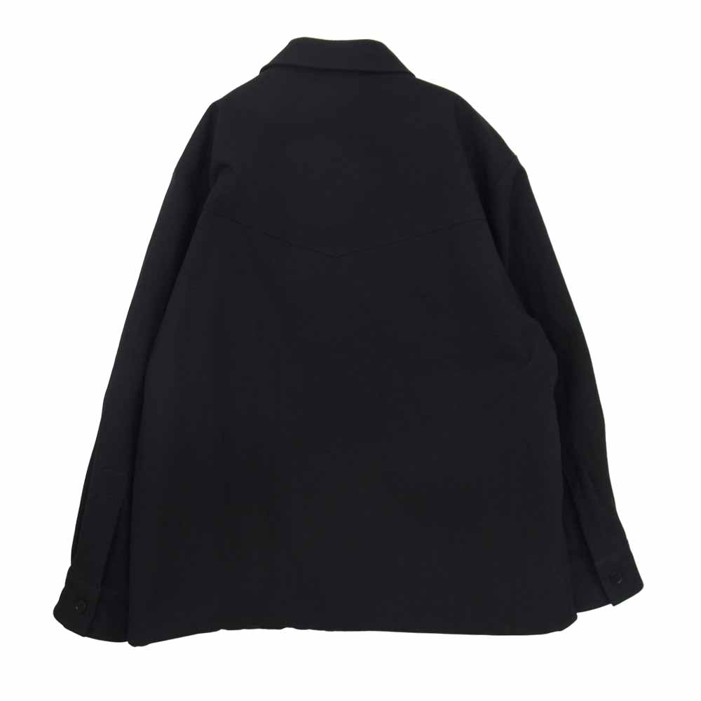JIL SANDER ジルサンダー 20AW JSMR420833 国内正規品 Lightweight technical jacket ライトウェイト テクニカル 中綿 シャツ ジャケット ブラック系 50【中古】