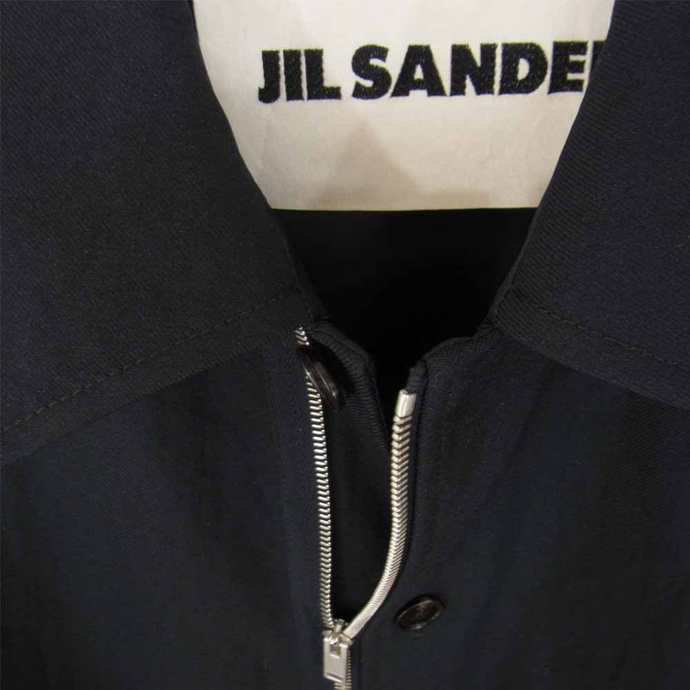 JIL SANDER ジルサンダー 20AW JSMR420833 国内正規品 Lightweight technical jacket ライトウェイト テクニカル 中綿 シャツ ジャケット ブラック系 50【中古】