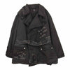 PORTER CLASSIC ポータークラシック 金沢 7周年記念 H/W PATCHWORK PAINT CUSTOM SUPER NYLON MILITARY COAT パッチワーク ペイントカスタム スーパーナイロン ミリタリー コート ブラック系 XXL【美品】【中古】