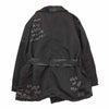PORTER CLASSIC ポータークラシック 金沢 7周年記念 H/W PATCHWORK PAINT CUSTOM SUPER NYLON MILITARY COAT パッチワーク ペイントカスタム スーパーナイロン ミリタリー コート ブラック系 XXL【美品】【中古】