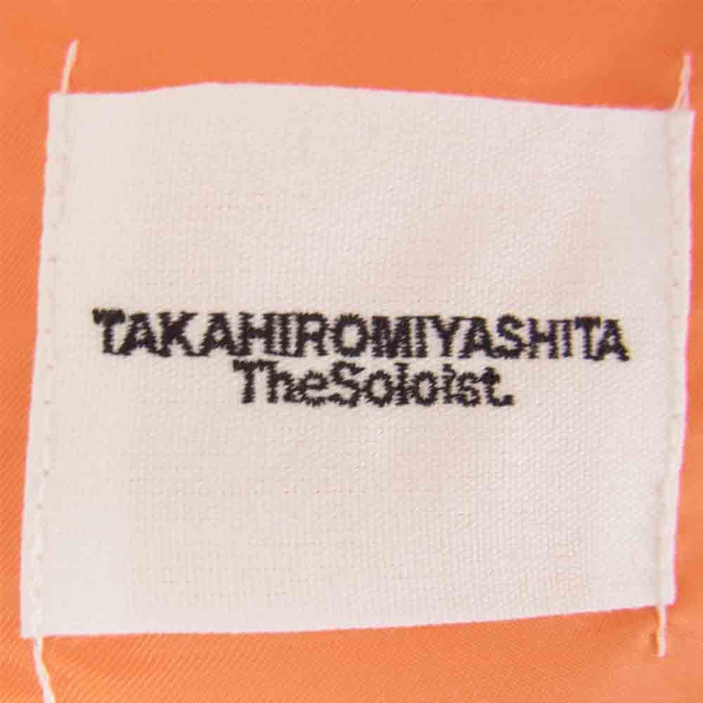 TAKAHIRO MIYASITA 22SS 0009SS22 oversized two tone flight jacket オーバーサイズ 2トーン フライト ジャケット ブラック系 46【美品】【中古】