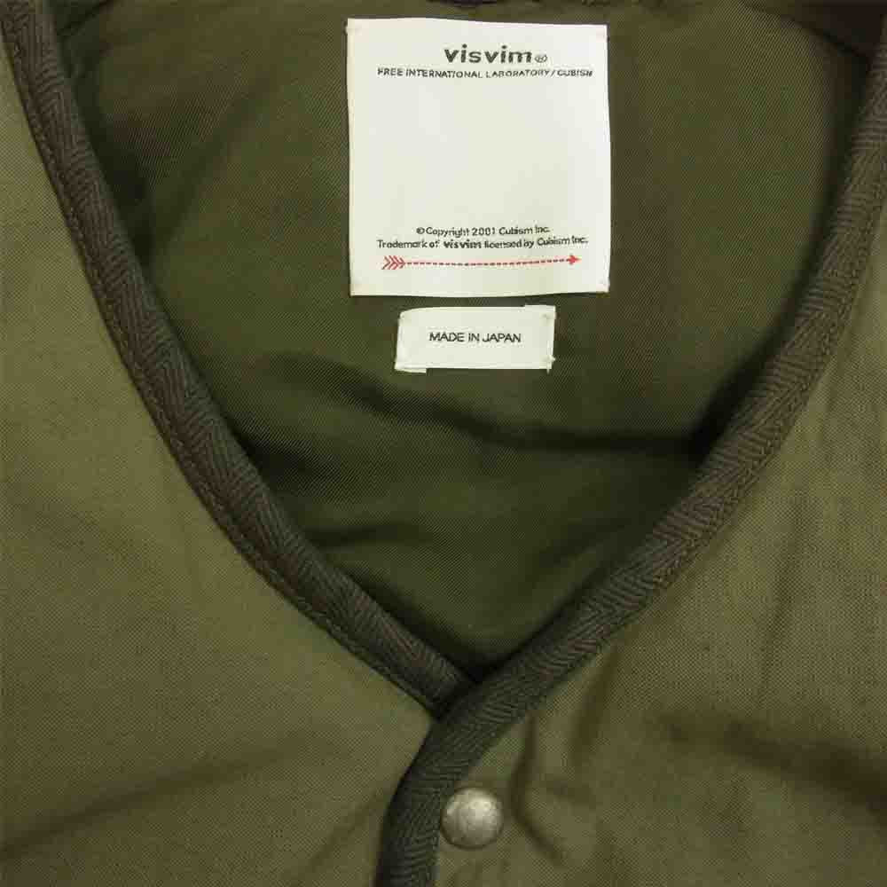 VISVIM ビズビム 22SS 0122105013005 COVEY DOWN VEST ガーメントダイ ダウン ベスト カーキ系 4【美品】【中古】