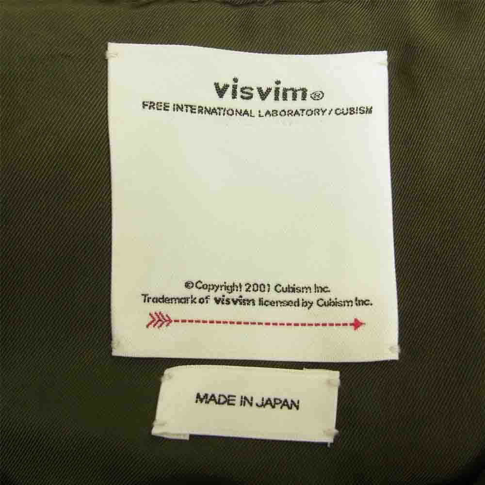 VISVIM ビズビム 22SS 0122105013005 COVEY DOWN VEST ガーメントダイ ダウン ベスト カーキ系 4【美品】【中古】