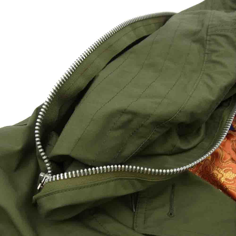 JUNYA WATANABE COMME des GARCONS MAN ジュンヤワタナベコムデギャルソンマン 22SS WI-J035 綿 エステルウェザー ライナー着脱 ミリタリー ジャケット カーキ系 L【美品】【中古】