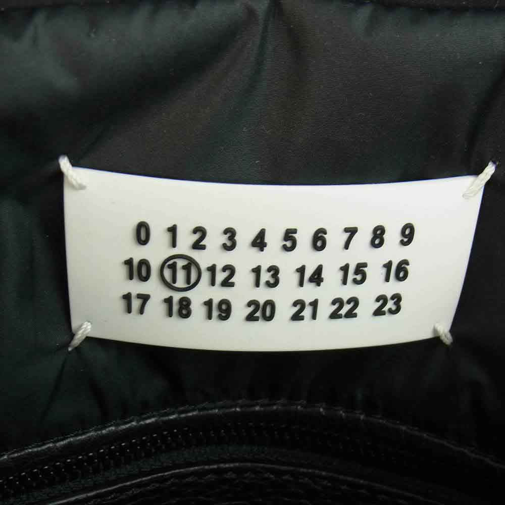 MAISON MARGIELA メゾンマルジェラ 5AC LARGE BAG ラージ グレインレザー ショルダーストラップ付 2WAY ボストン バッグ ブラック系【中古】