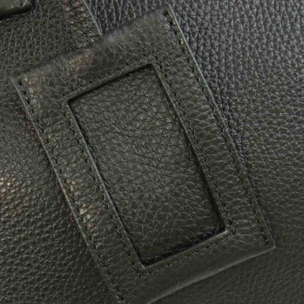 MAISON MARGIELA メゾンマルジェラ 5AC LARGE BAG ラージ グレインレザー ショルダーストラップ付 2WAY ボストン バッグ ブラック系【中古】