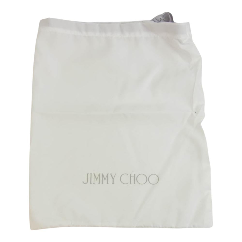 JIMMY CHOO ジミーチュウ グリッター スリッポン ネイビー系 34 実寸22cm【極上美品】【中古】