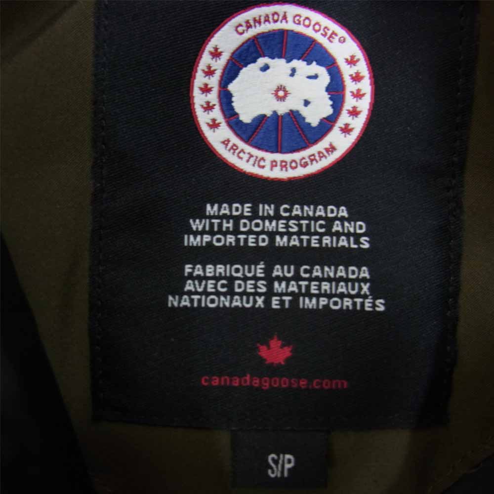 CANADA GOOSE カナダグース 2300JL 国内正規品 サザビーリーグ 2300JL CHARLOTTE PARKA シャーロット ダウン カーキ系 S/P【中古】