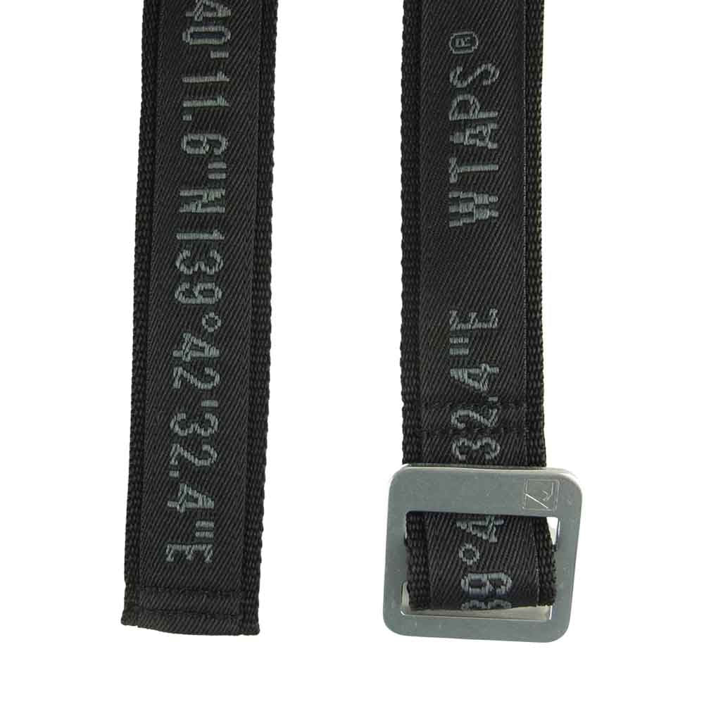 WTAPS ダブルタップス 21SS 211MYDT-AC02 WEBBING BELT NYPO ウェビング ベルト ブラック系【極上美品】【中古】