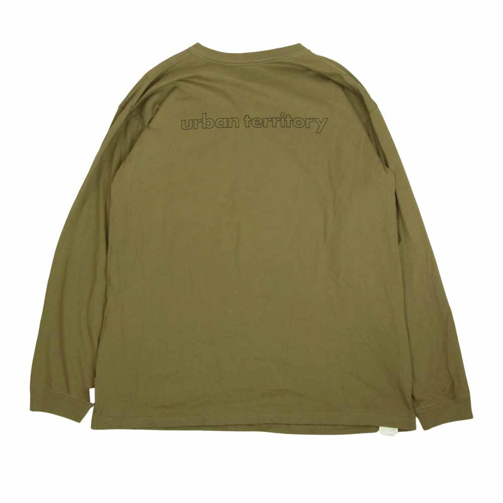 WTAPS ダブルタップス WTVUA L/S TEE ロゴ プリント 長袖 Tシャツ オリーブ カーキ系 3【中古】