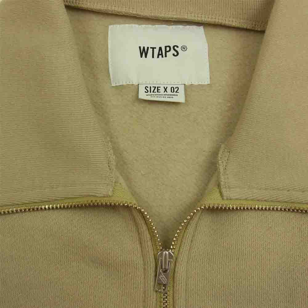 WTAPS ダブルタップス 201ATDT-CSM31 POLO LS SHIRT ポロシャツ ハーフジップ スウェット トレーナー ベージュ系 2【新古品】【未使用】【中古】