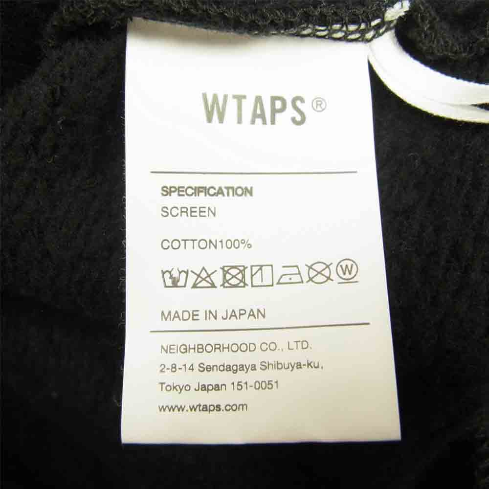 WTAPS ダブルタップス 20AW MMXX SCREEN SWEAT HOODIE スウェット パーカー ブラック系 3【中古】
