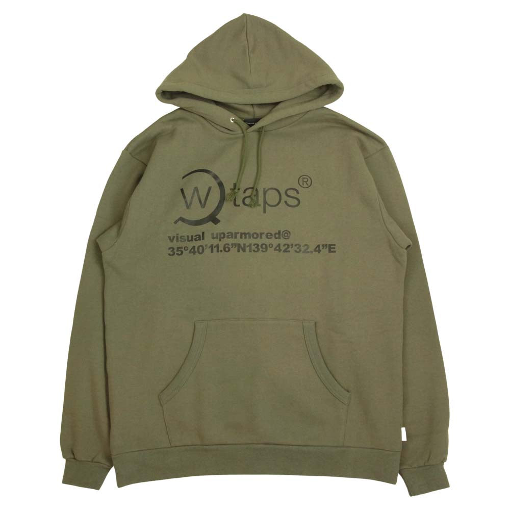 WTAPS ダブルタップス 20AW 202ATDT-HP03S OG HOODED スウェット パーカー オリーブ系 3【新古品】【未使用】【中古】