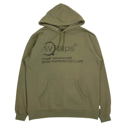 WTAPS ダブルタップス 20AW 202ATDT-HP03S OG HOODED スウェット パーカー オリーブ系 3【新古品】【未使用】【中古】