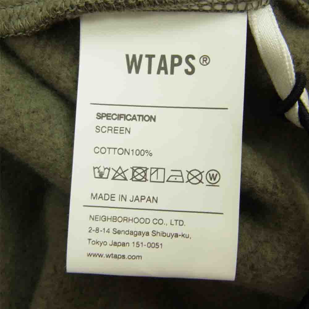 WTAPS ダブルタップス 20AW 202ATDT-HP03S OG HOODED スウェット パーカー オリーブ系 3【新古品】【未使用】【中古】