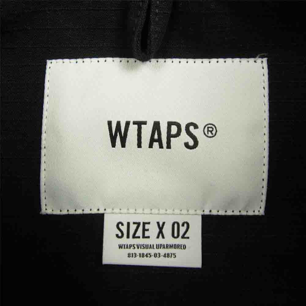 WTAPS ダブルタップス 20AW 202WVDT-SHM01 JUNGLE LS/NYCO RIPSTOP CORDURA ジャングル リップストップ コーデュラ ミリタリー ジャケット ブラック系 2【美品】【中古】