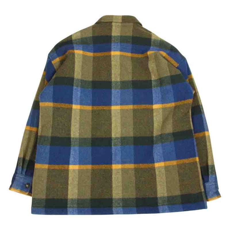 DESCENDANT ディセンダント 212TQDS-JKM02 CLAIRTON PLAID JACKET プレイド 裏キルティング ウール チェック ジャケット マルチカラー系 3【美品】【中古】