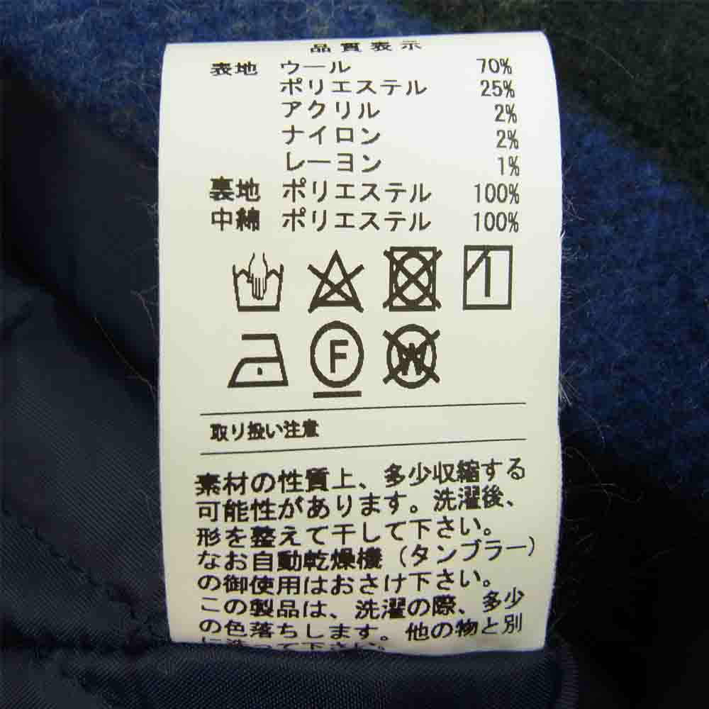DESCENDANT ディセンダント 212TQDS-JKM02 CLAIRTON PLAID JACKET プレイド 裏キルティング ウール チェック ジャケット マルチカラー系 3【美品】【中古】