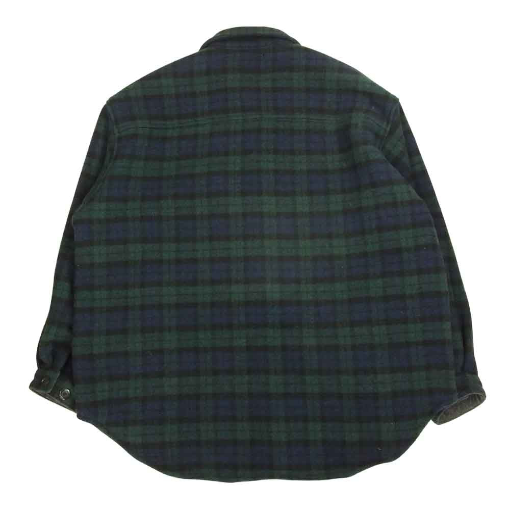 WTAPS ダブルタップス 212WVDT-JKM02 WCPO 02 JACKET WOPO MOSSER TEXTILE ウール チェック シャツ ジャケット  ネイビー系 2【美品】【中古】