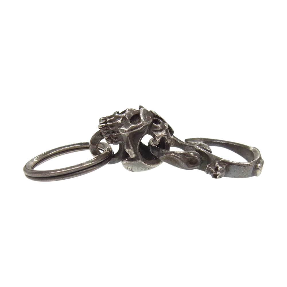 エフエーエル エンプティ スカル キーチェーン キーホルダー シルバー系【中古】