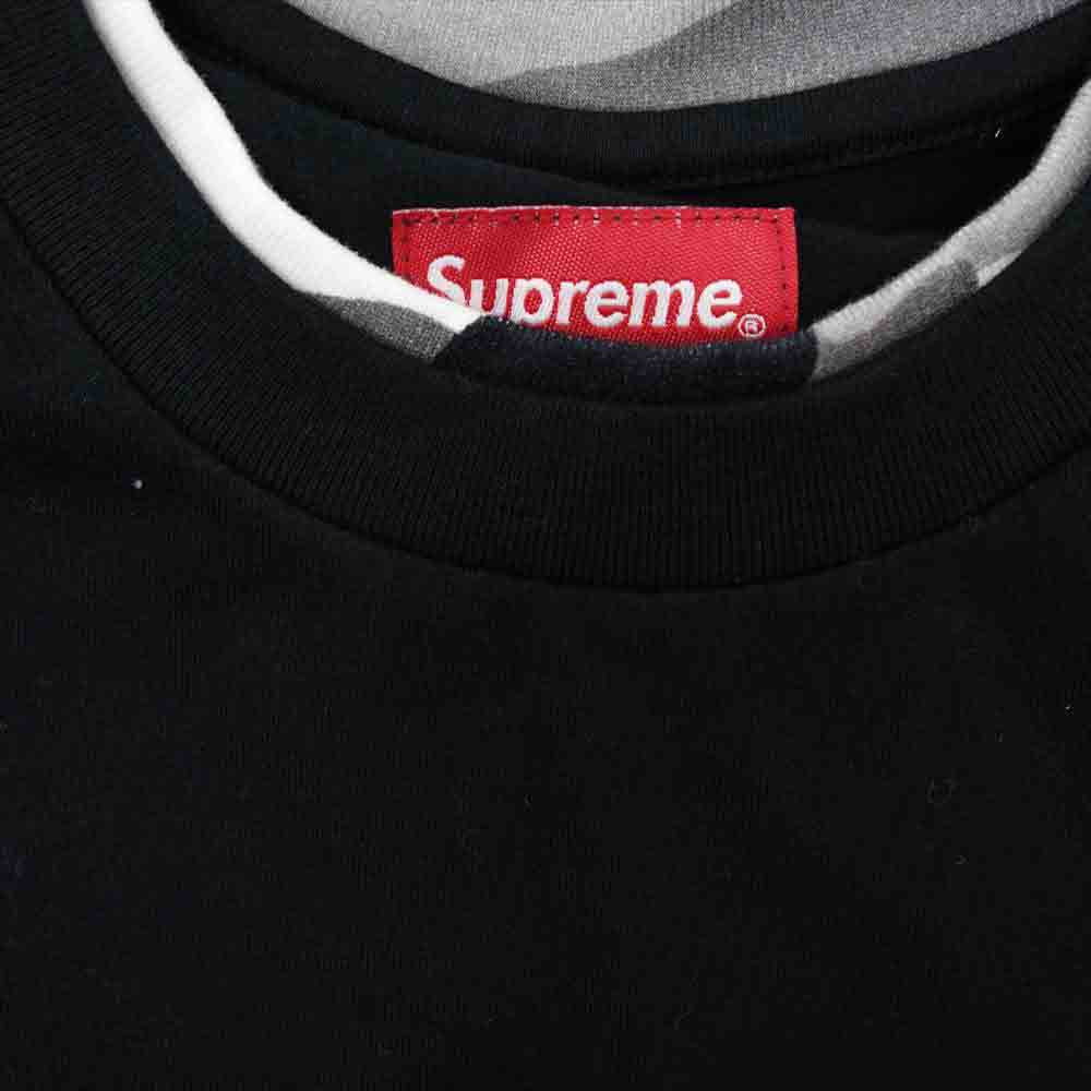 Supreme シュプリーム 22SS layered s/s top レイヤー Tシャツ ブラック系 S【極上美品】【中古】